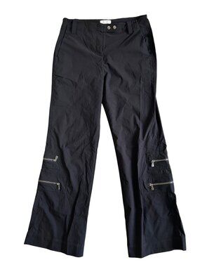 Anatomie Women's Sz L Madonna Black Cargo Pants Travel Stretch Lightweight